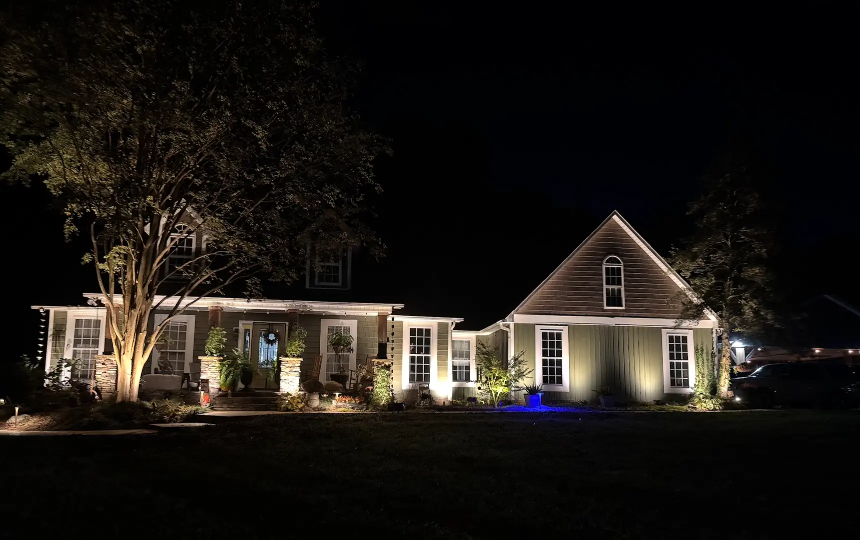 Stunning Landscape Lighting Transformation in Dallas, NC