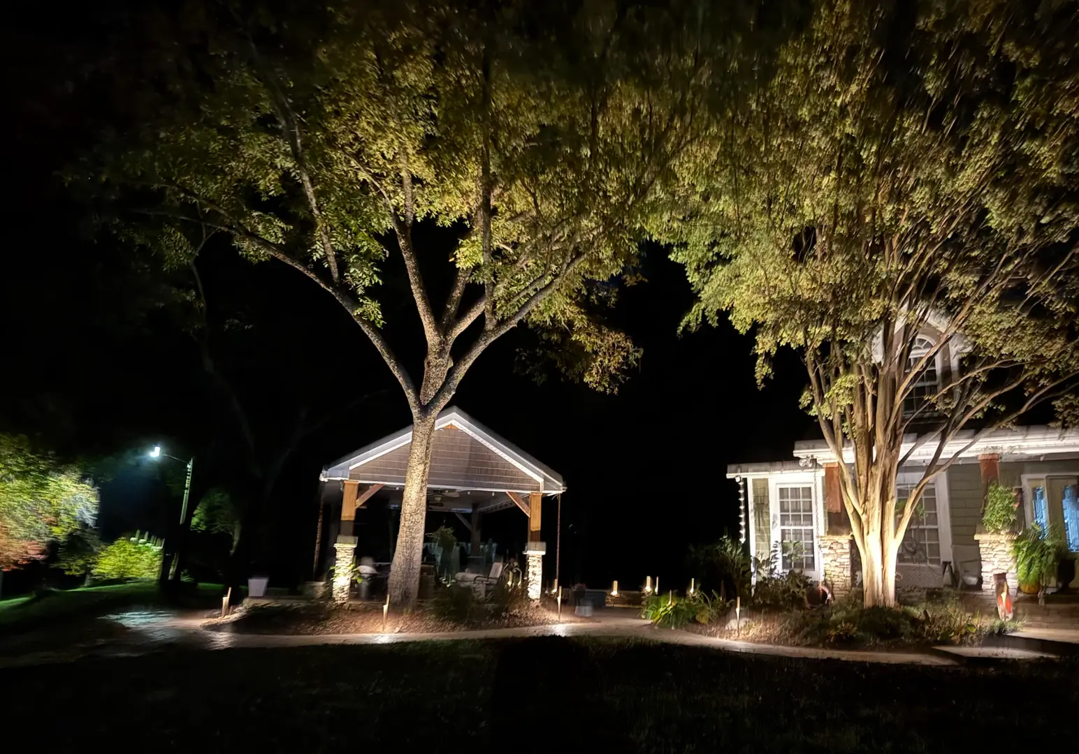 Stunning Landscape Lighting Transformation in Dallas, NC