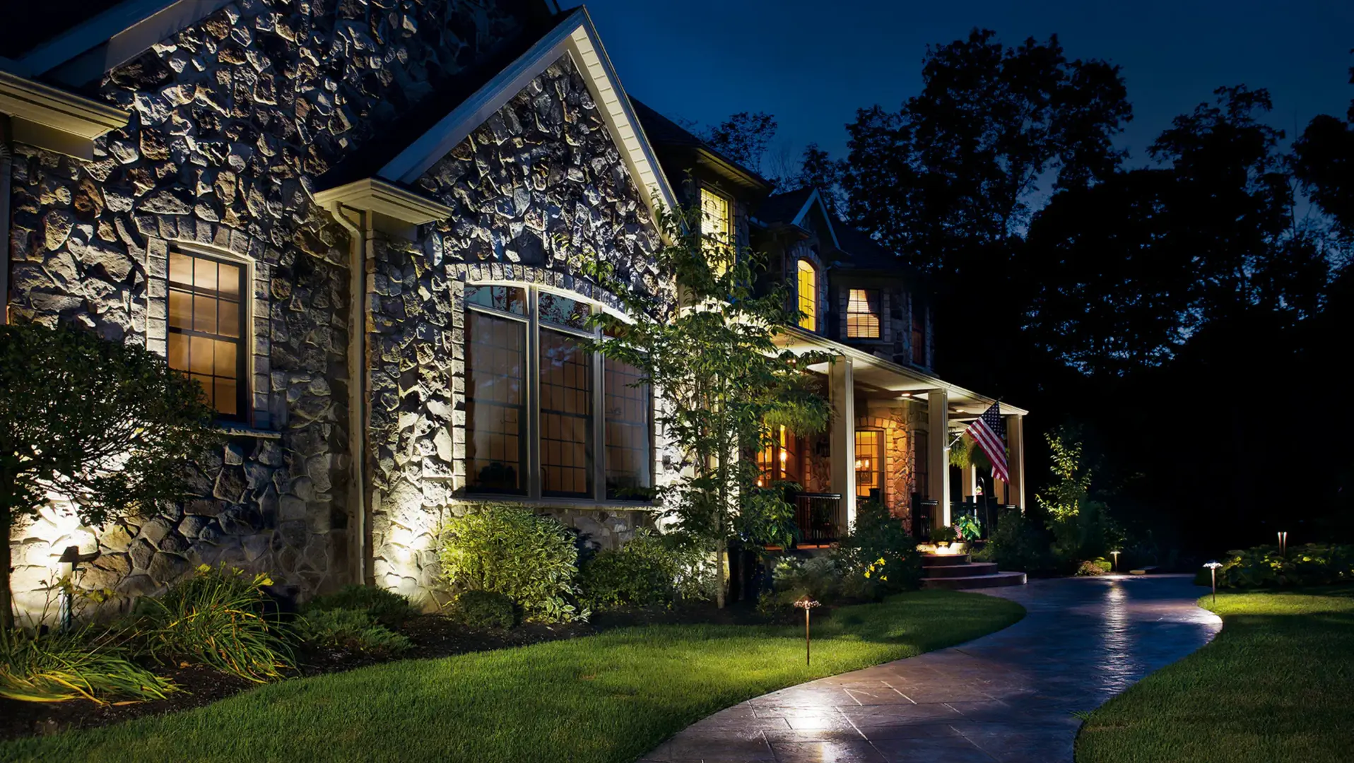 Stunning Landscape and Hardscape Lighting Design in Matthews, NC