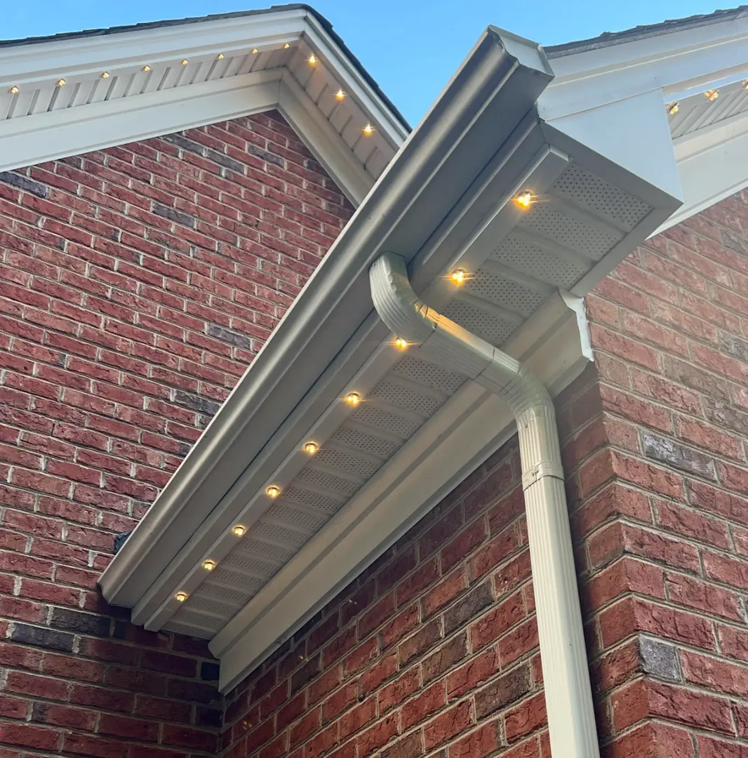 Custom Roofline and Landscape Lighting Installation in Cramerton, NC