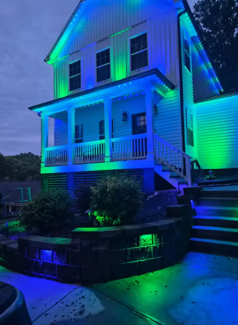 Stunning Landscape, Hardscape, and Roofline Lighting in Lincolnton, NC
