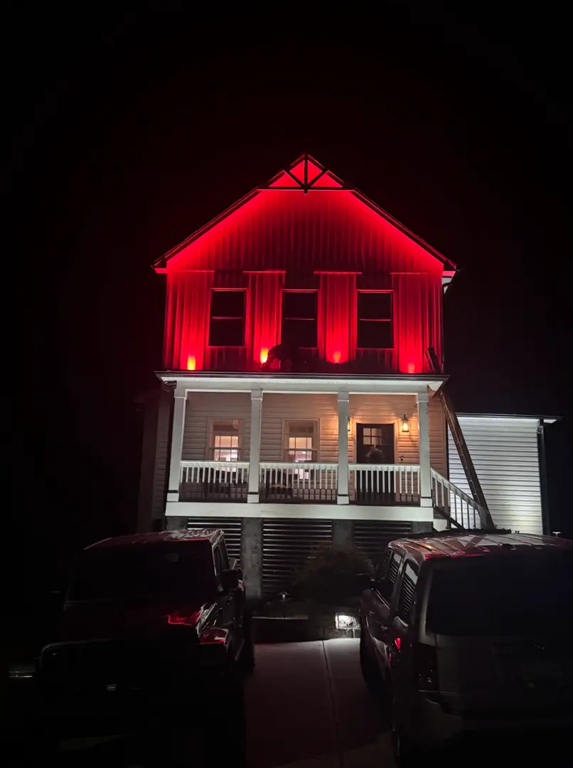 Stunning Landscape, Hardscape, and Roofline Lighting in Lincolnton, NC
