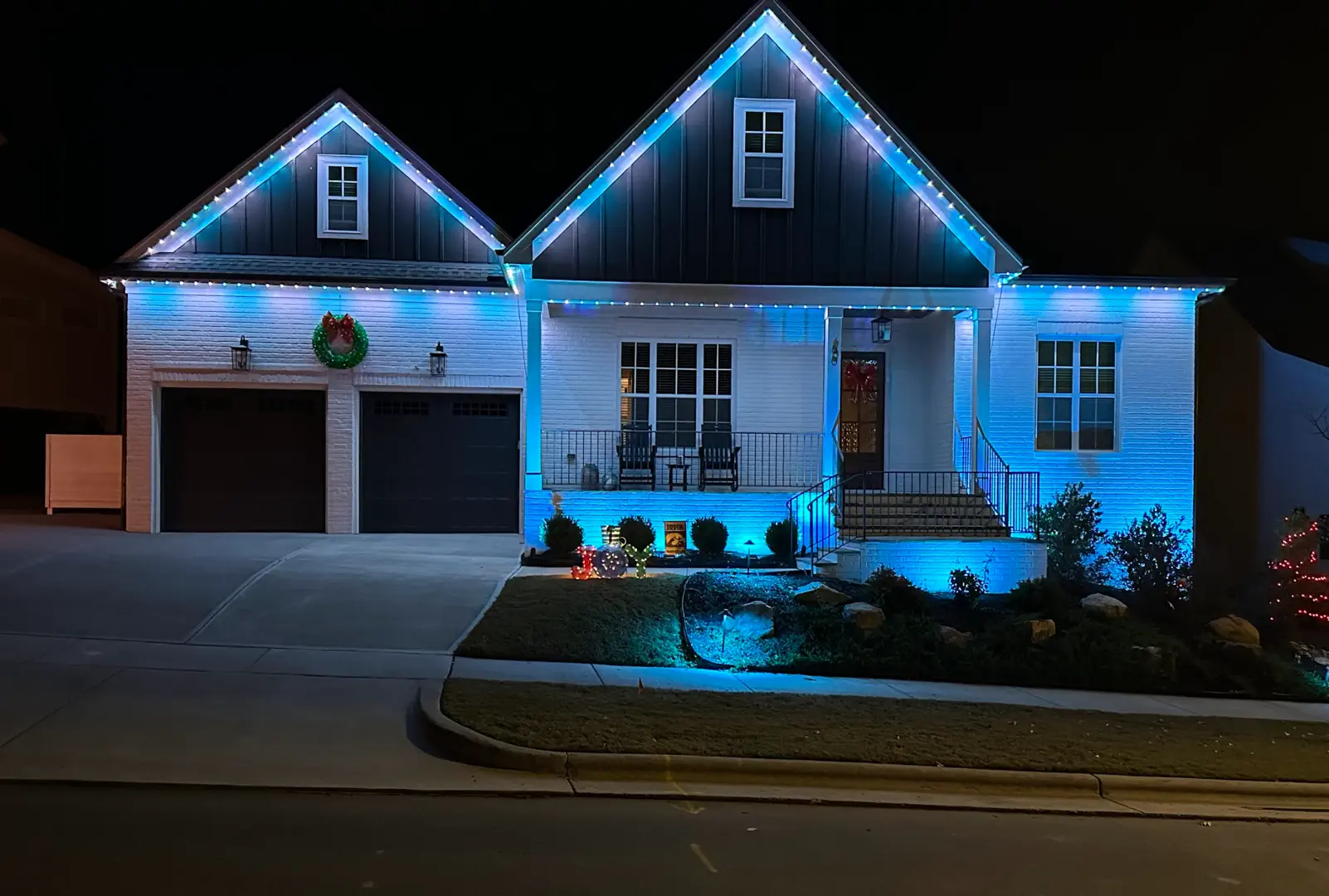 Custom Roofline and Landscape Lighting Installation in Waxhaw, NC