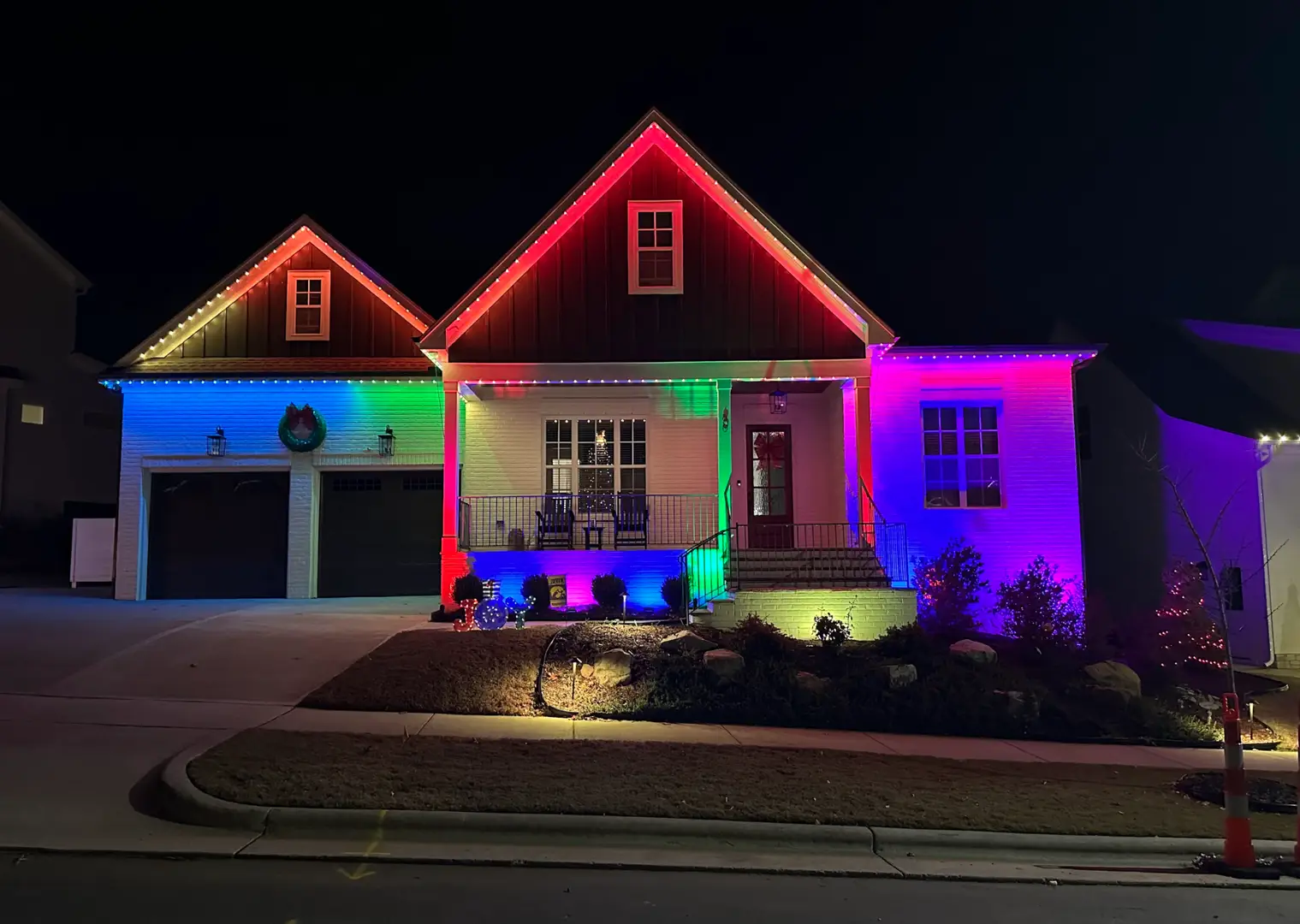 Custom Roofline and Landscape Lighting Installation in Waxhaw, NC