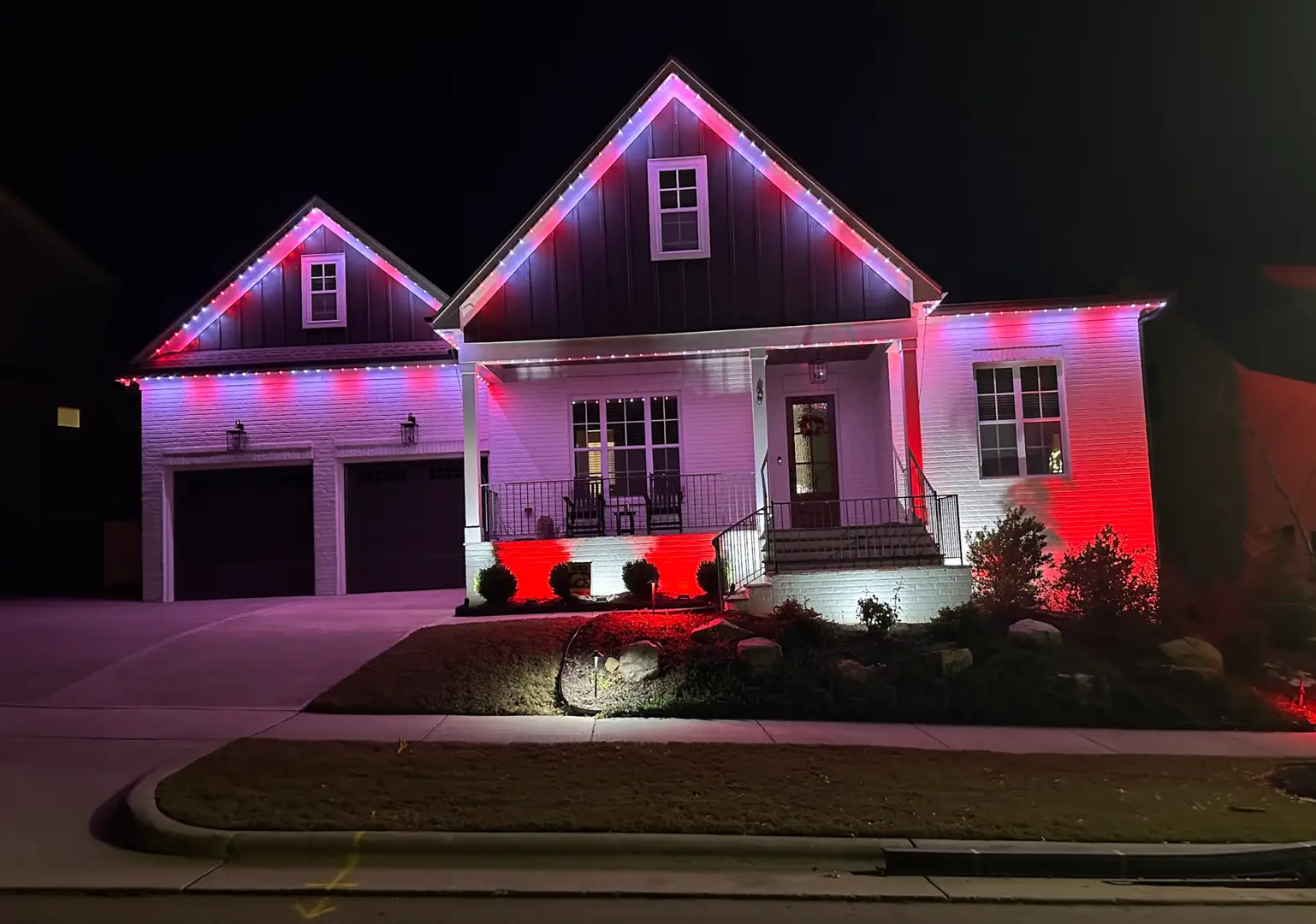 Custom Roofline and Landscape Lighting Installation in Waxhaw, NC