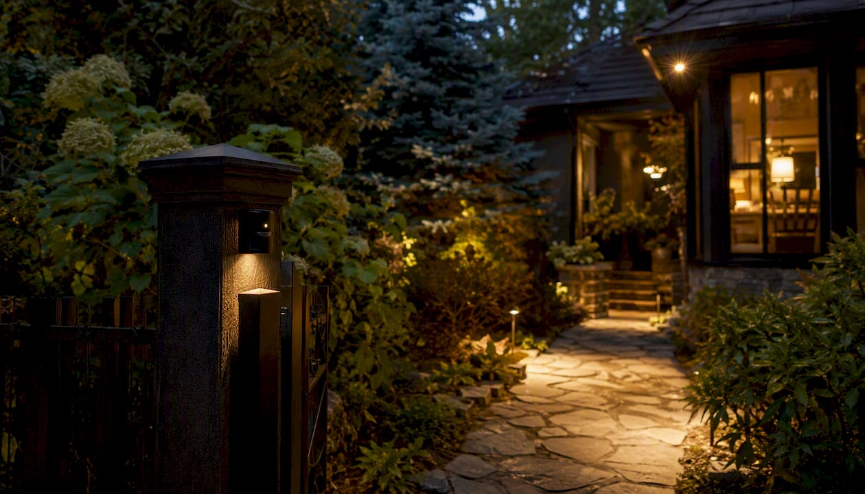 Role of Motion Sensors Outdoors: A Homeowner's Guide Outdoor sensors placed at driveway and porch