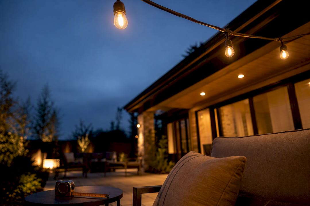 Hang Patio String Lights at 8–10 ft to Avoid Head Bumps, Code Issues