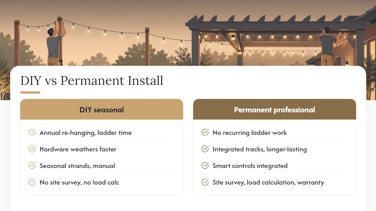 When Does a Permanent, Professionally Installed System Make More Sense? — overview diagram