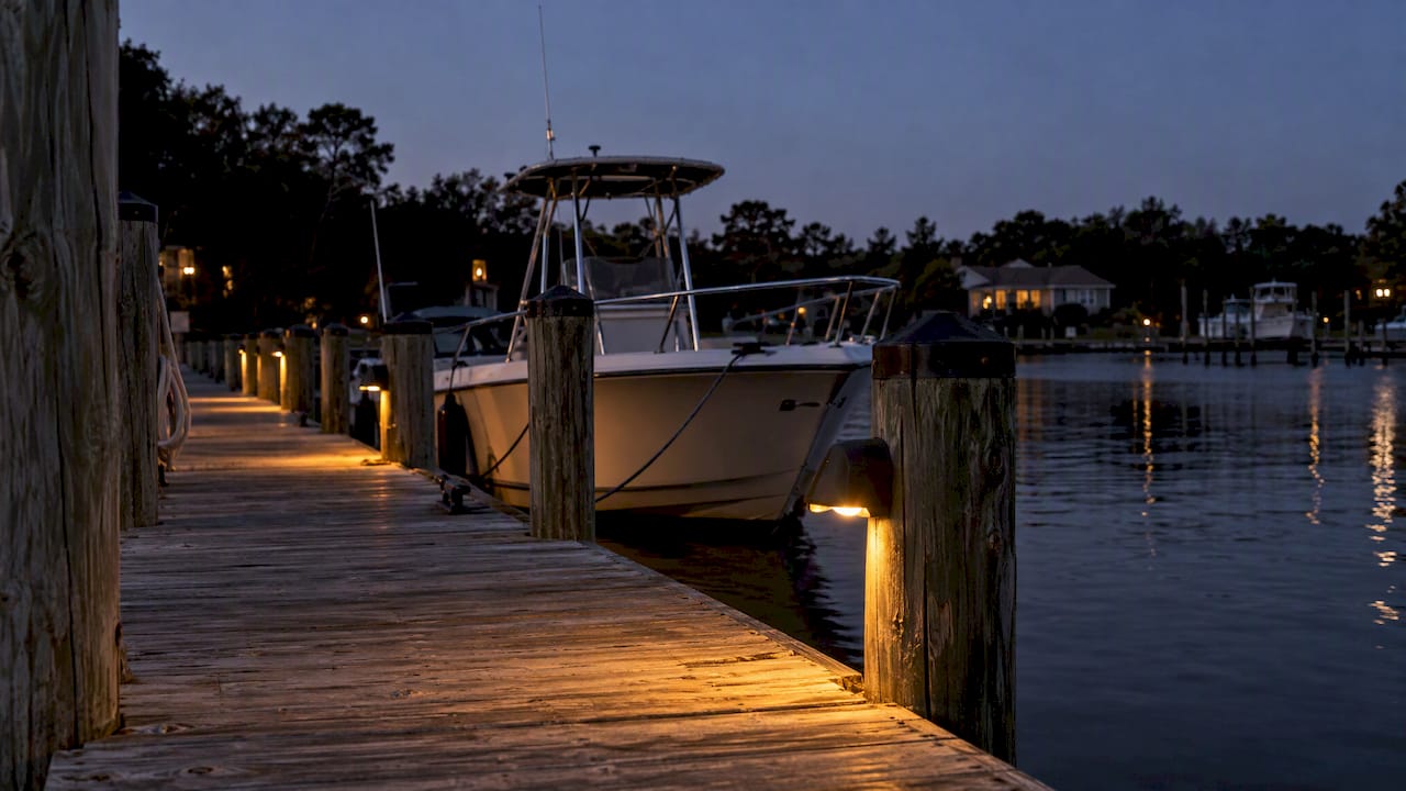 Boat Owners: Low Glare Dock Lighting That Protects Wildlife and Radios