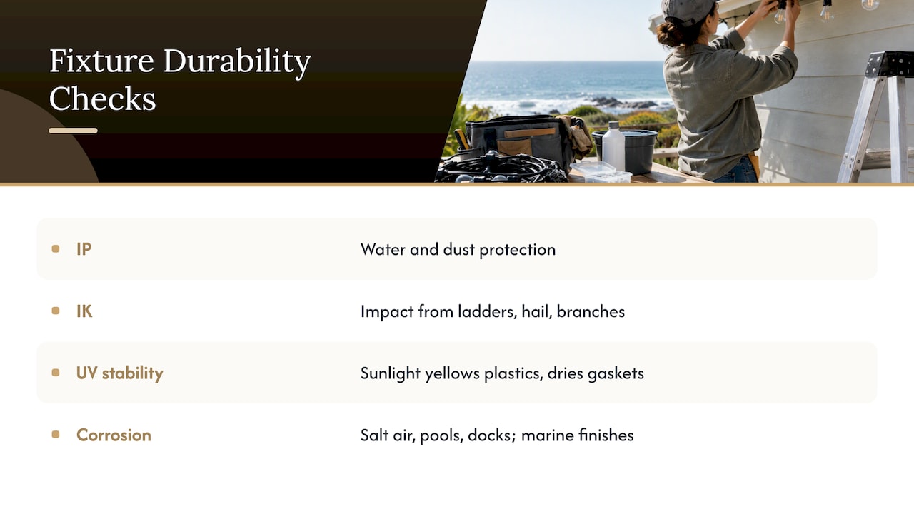Four durability ratings beyond water and dust